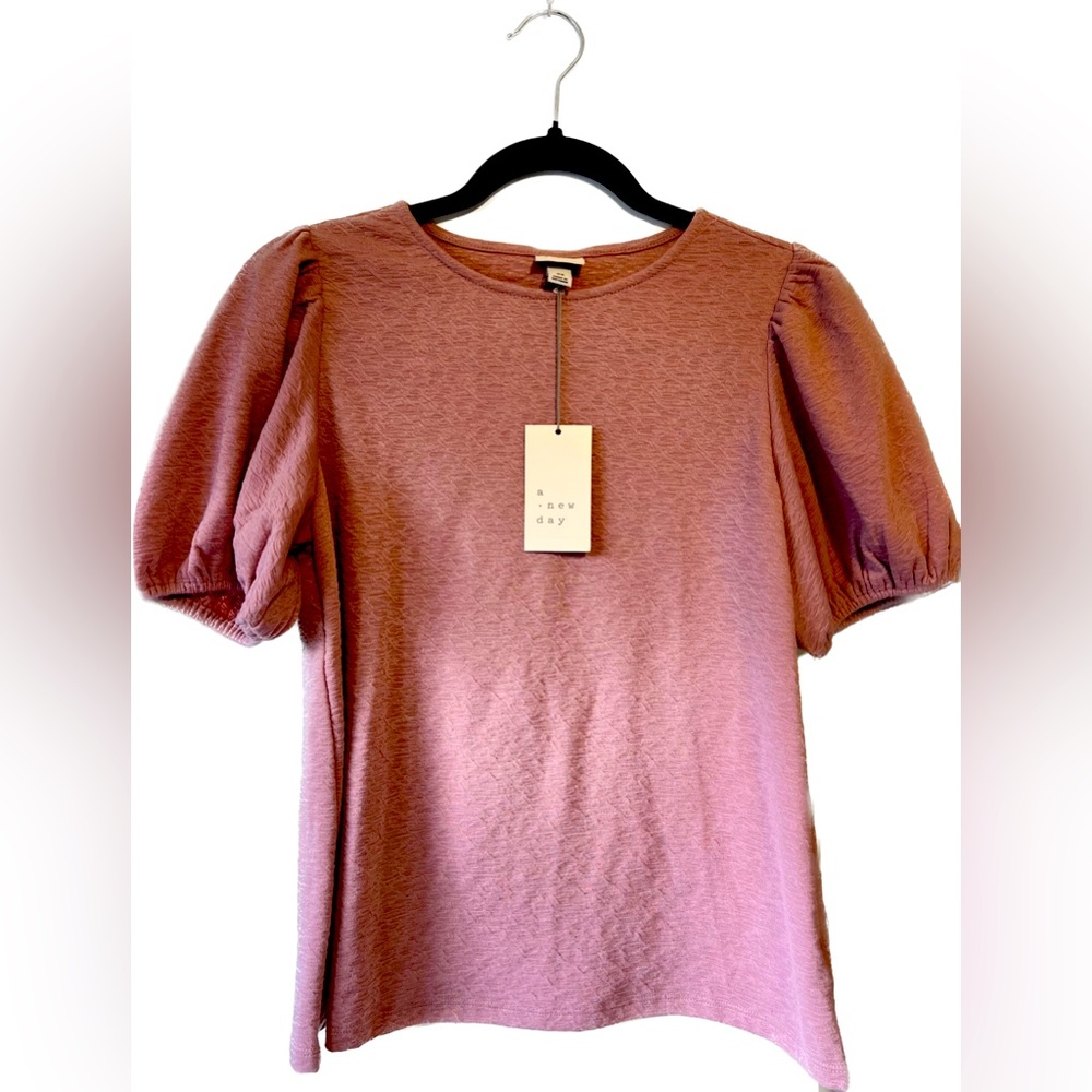 Rose Balloon Sleeve Top// A New Day NWT